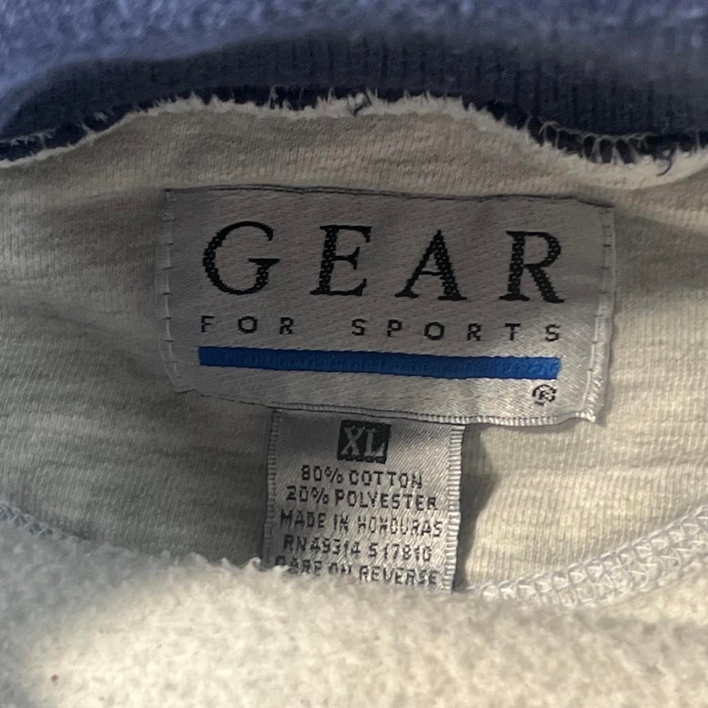 VTG United States Army Mock Neck Sweatshirt Gray Spell Out Military XL Gear - Picture 3 of 6